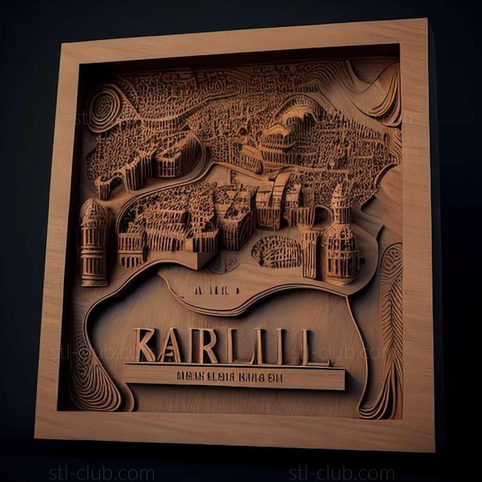 3D model Erbil in Iraq (STL)